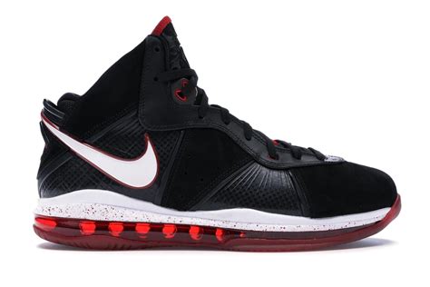 Nike LeBron 8 Black/White/Red - 417098-002