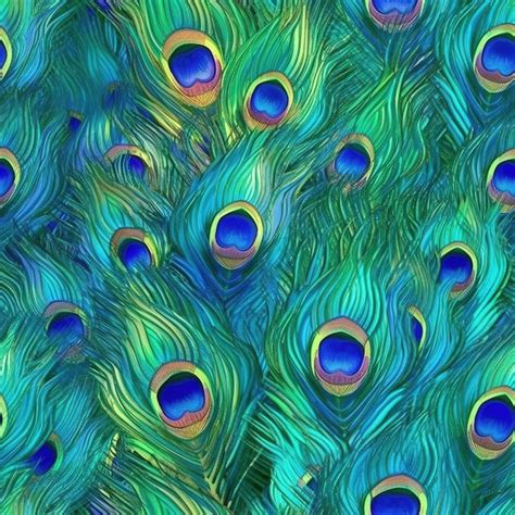 Premium AI Image | peacock feathers pattern