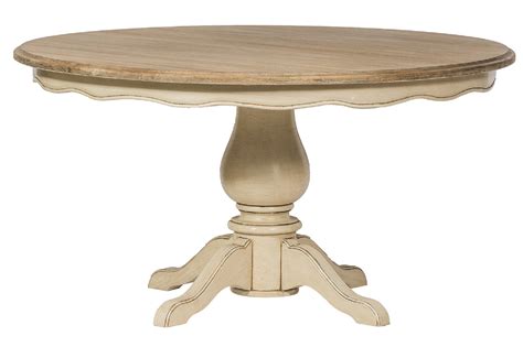 Table ronde avec pied central : style romantique | Hellin