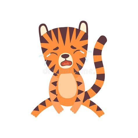 Cartoon Sad Tiger Cub Stock Illustrations – 44 Cartoon Sad Tiger Cub ...