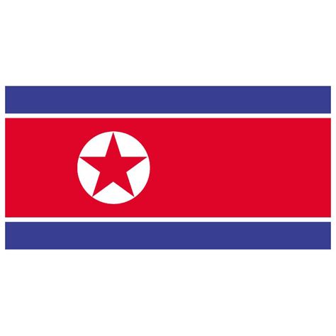 North Korea flag Royalty Free Stock SVG Vector