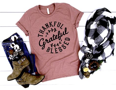 Thanksgiving Shirt for Women-thankful Women's Shirt-fall - Etsy