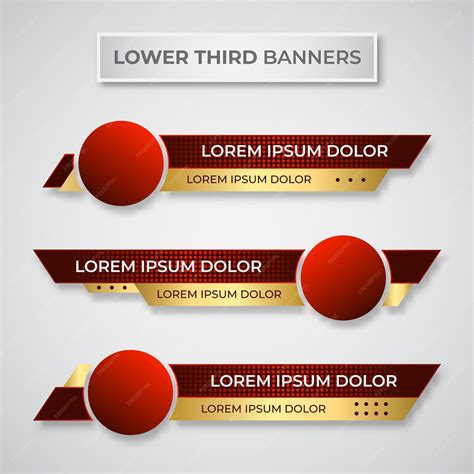 Premium Vector | Modern geometric lower third banner template design ...