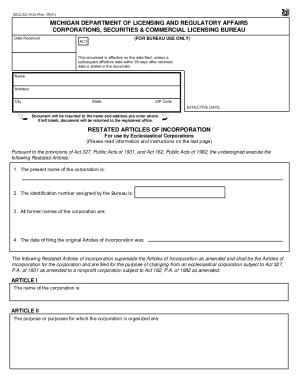 Fillable Online scprod.michigan.gov lara -FOREIGN CORPORATION FILING ...