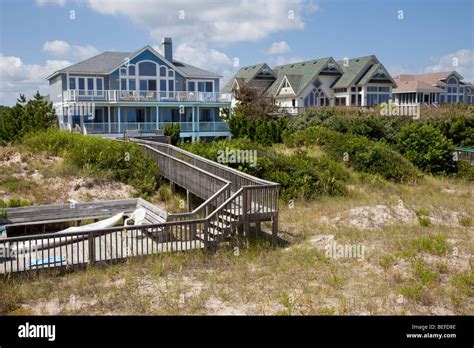 Vacation Beach Houses at Corolla, North Carolina's Outer Banks, USA ...