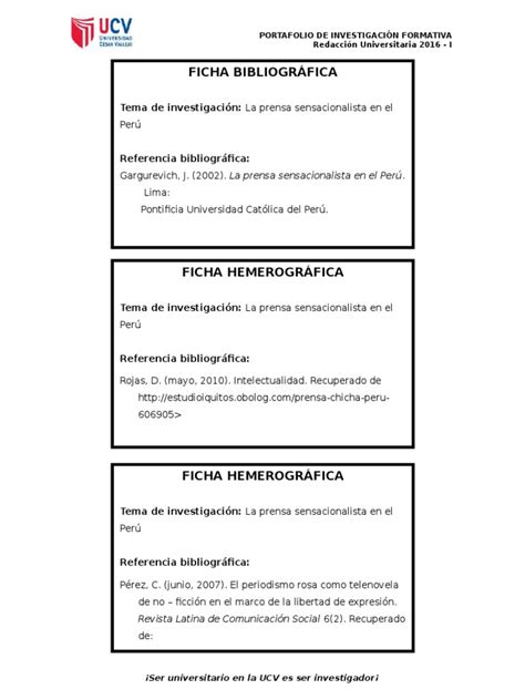 Modelo de Fichas-APA 2016-I | Publicación | Perú | Prueba gratuita de ...