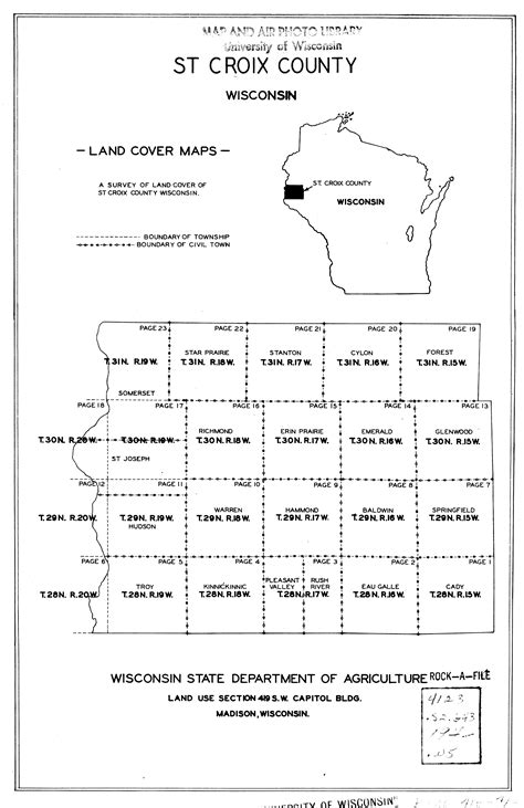 ‎St. Croix County, Wisconsin, land cover maps - UWDC - UW-Madison Libraries