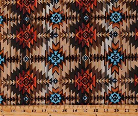 Cotton Southwestern Tuscon Tribal Patterned Cotton Fabric Print by the Yard (WEST-C8428-MULTI)