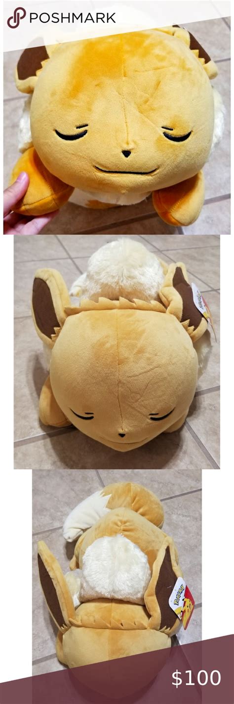 Jazwares Pokemon Sleeping Eevee 18 Inch Plush in 2022 | Pokemon sleep, Eevee, Pokemon