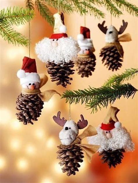 holiday homemade pinecone xmas ornaments 17 | Bricolage noel recup ...