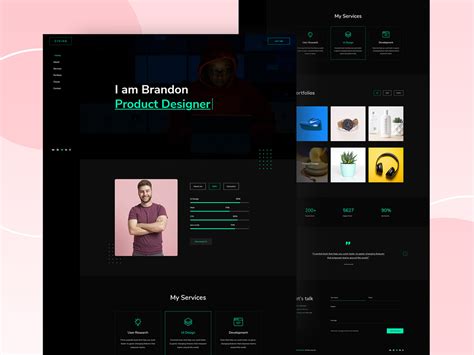 Personal resume and portfolio template by Uttom Sen on Dribbble