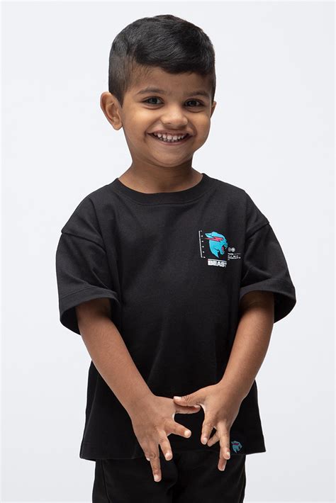 KIDS PARTICLE S/SLEEVE TEE - BLACK – MrBeast.store