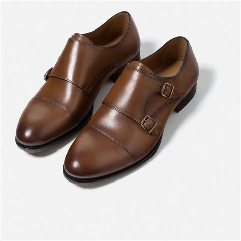 BUCKLED MONK LEATHER SHOES - View all | From size 6-SHOES-MAN | Double monk strap shoes, Dress ...