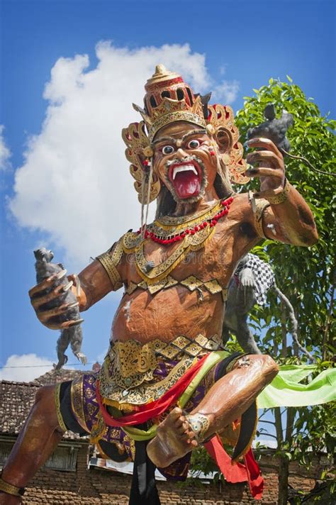 Balinese Ogoh Ogoh Monster At Balinese New Year , Indonesia. Stock ...