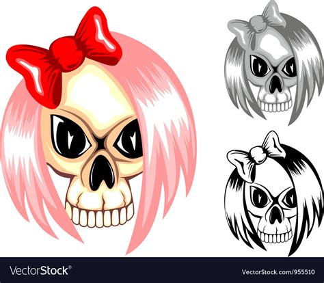 Skull emo Royalty Free Vector Image - VectorStock