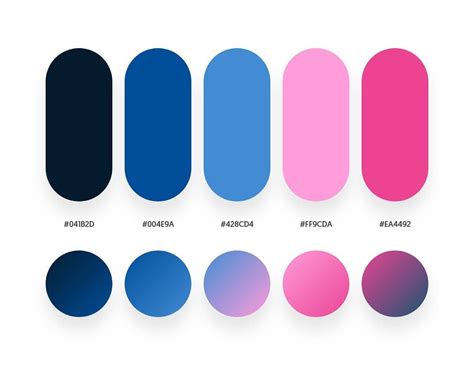 32 Beautiful Color Palettes With Their Corresponding Gradient Palettes