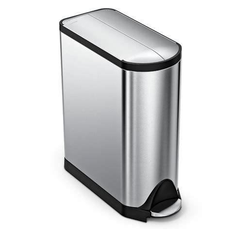 Buy simplehuman 45 Liter / 11.9 Gallon Butterfly Lid Kitchen Step Trash ...