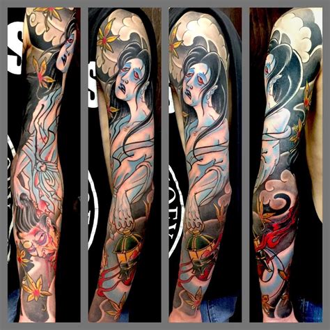 Ghost Sleeve Tattoos