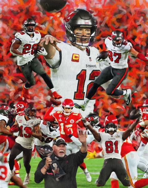 Tampa Bay Buccaneers Super Bowl Champions Tom Brady Bucs NFL Football ...