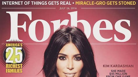 Kim Kardashian Nabs Her First Forbes Cover: "Not Bad For A Girl With No ...