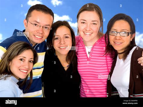 group of happy friends Stock Photo - Alamy