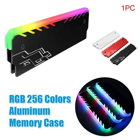 1PC Aluminum RAM Heatsink Cooler RGB Addressable Memory DDR Chipset Cooling Vest-in Fans ...