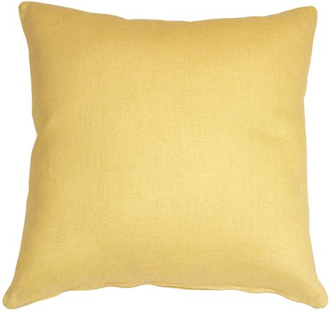 Tuscany Linen Banana Yellow 20x20 Throw Pillow from Pillow Decor