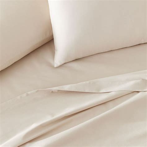 600TC Bamboo Cotton Natural Sheet Set | Adairs