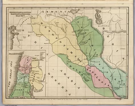 Mesopotamia Assyria, Babylonia Chaldea. Map No. V. Entered according to act of Congress 5th. Day ...