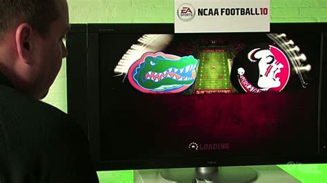 NCAA Football 10 Xbox 360 Gameplay - Creepy Mascot Dance - IGN