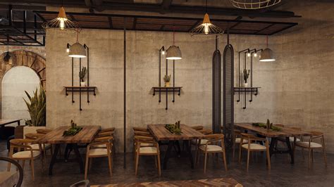 Industrial Restaurant Design :: Behance