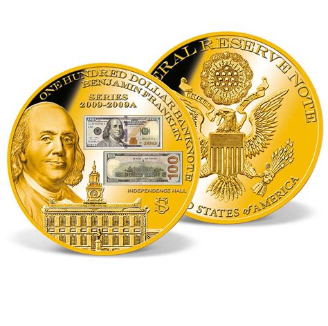 Colossal One-Hundred-Dollar Banknote Commemorative Coin | Gold-Layered | Gold | American Mint