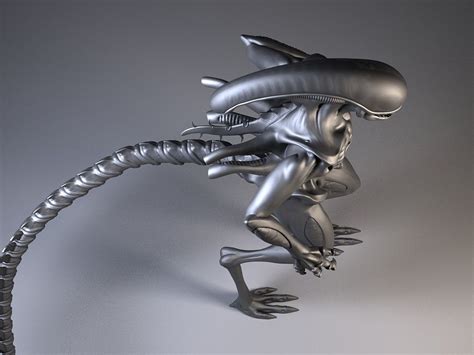 Alien Xenomorph Rigged 3D model rigged | CGTrader