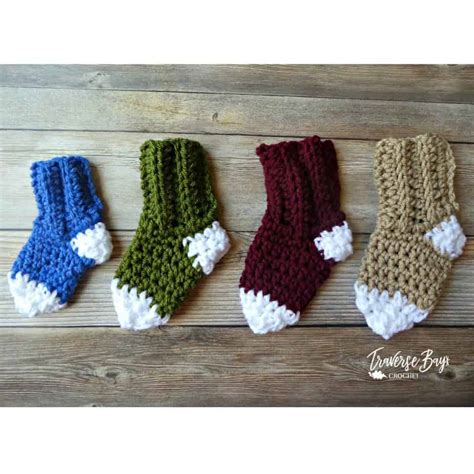 Crochet Baby Socks - Traversebaycrochet.com