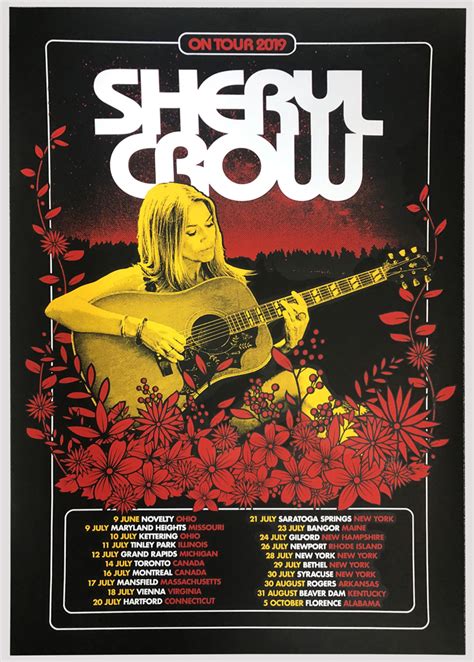 Sheryl Crow – 2019 Photo Tour Poster – Sheryl Crow Official Online ...