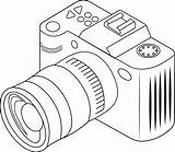 DSLR CAMERA coloring Page 28627843 Vector Art At Vecteezy sketch template