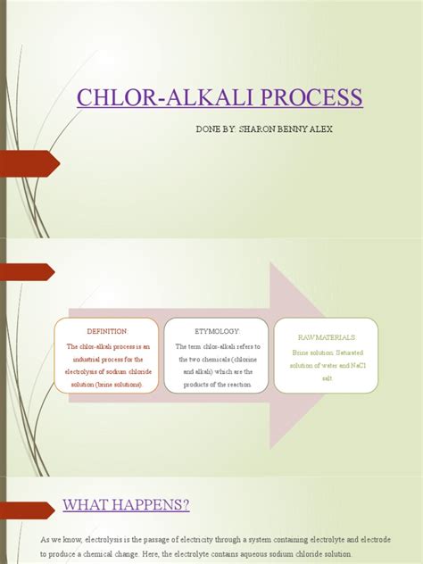 Chlor-Alkali Process - Chemistry 1 | PDF