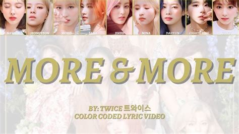 TWICE 트와이스 - More & More - Coded Lyric Video - YouTube