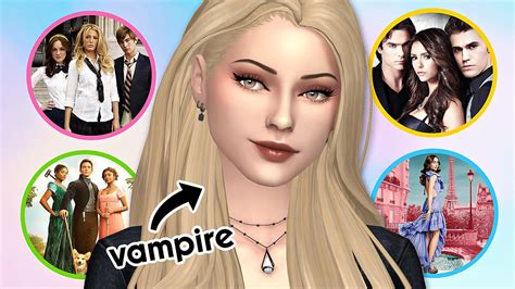 Creating Sims as Different Famous TV Shows in The Sims 4 - YouTube