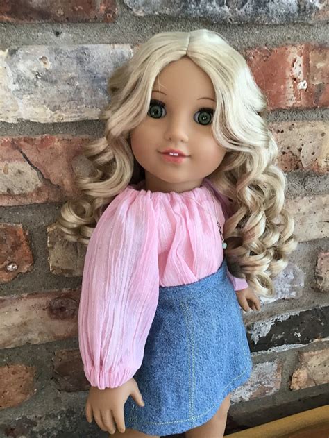 Genevieve Custom OOAK American Girl Doll Caroline Blonde Curly | Etsy