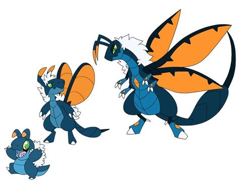 Dragon/Bug Fakemon Design by FeralGator | Dragon type pokemon, Pokémon ...