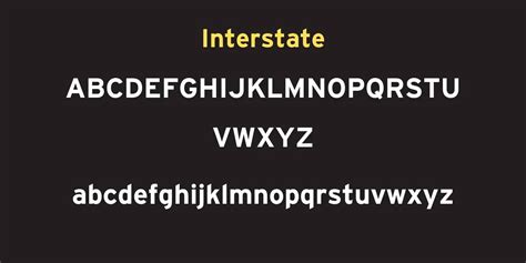 Interstate Font Free Download