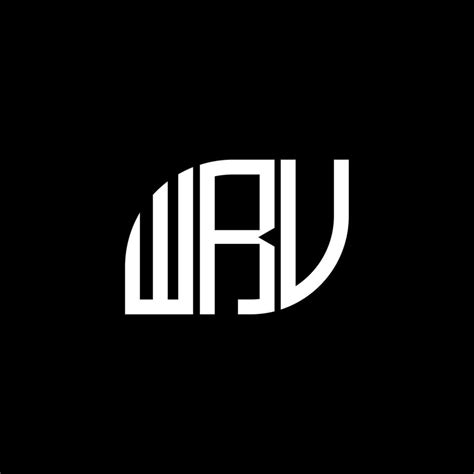 WRV letter logo design on black background. WRV creative initials ...