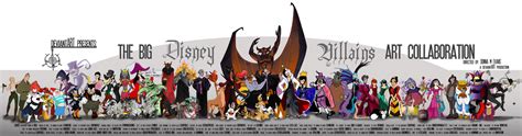 Big Disney Villains Art Collab by tavington on DeviantArt