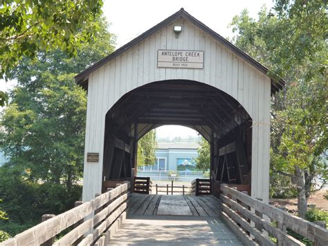 The Antelope Creek Bridge in Eagle Point, Oregon. | Covered bridges, Places to go, Places to visit