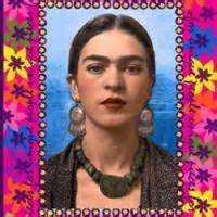 FRIDA KAHLO Day Of The Dead OFRENDAS SUGAR SKULL Digital Oil Painting ...