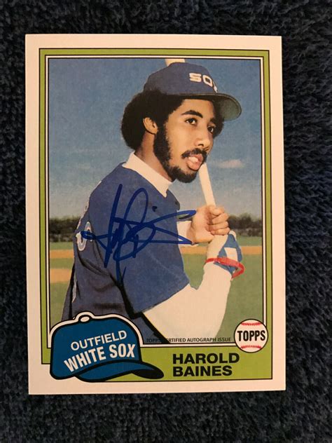 Harold Baines 2016 Topps Archives 65th Anniversary AUTO Autograph HOF Values - MAVIN