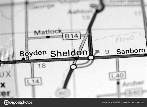 Sheldon Iowa Usa Map Stock Photo by ©aliceinwonderland2020 379760668