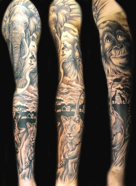 Wildlife Tattoo Sleeve Designs, Ideas and Meaning | Tattoos For You