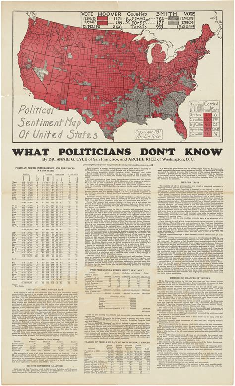 Crunching electoral data to re-elect Herbert Hoover - Rare & Antique Maps